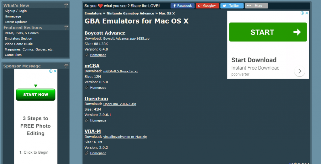 game boy advance emulator mac os x